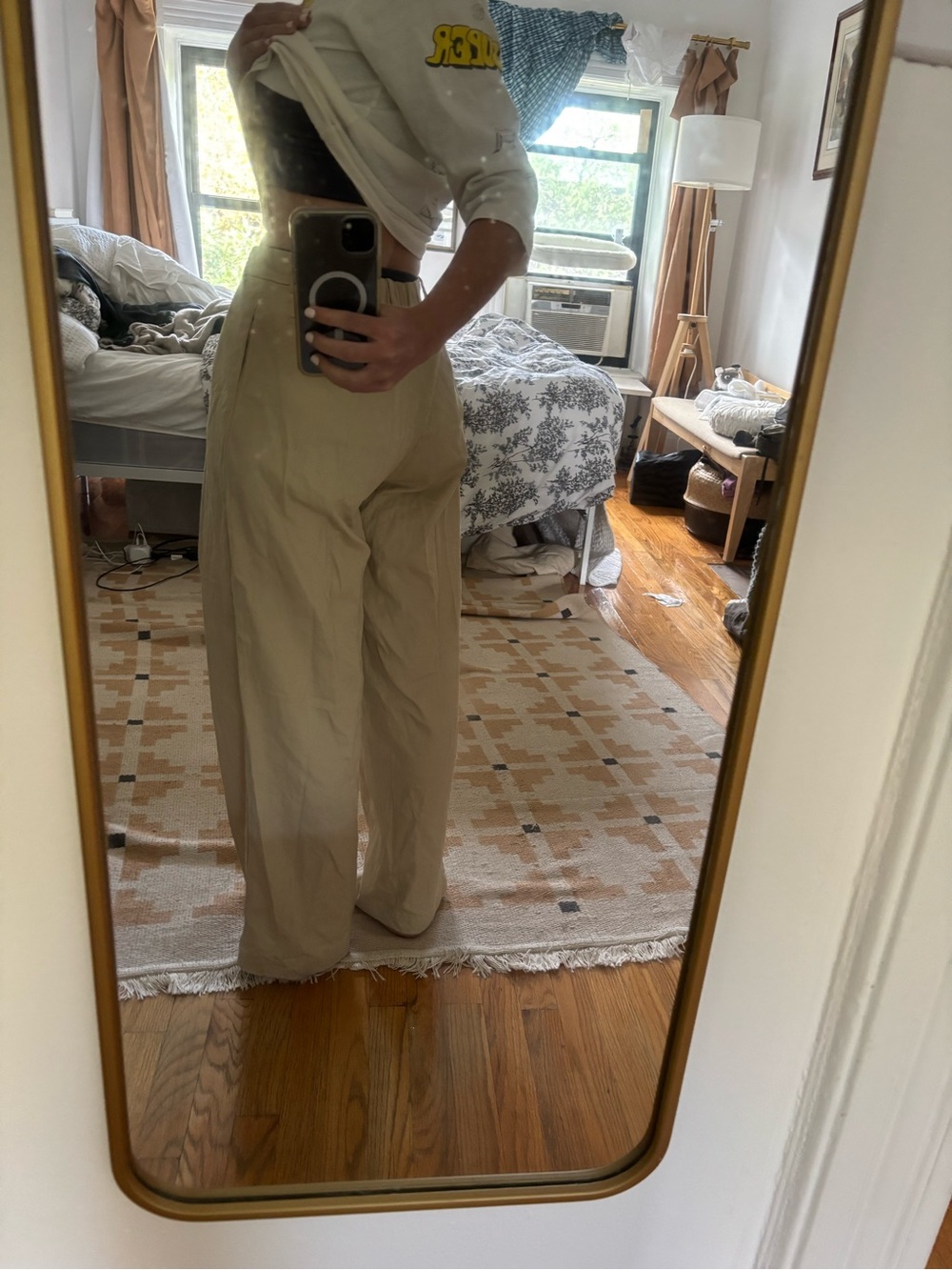 Faithfull the Brand khaki trousers - Picture 2 of 5